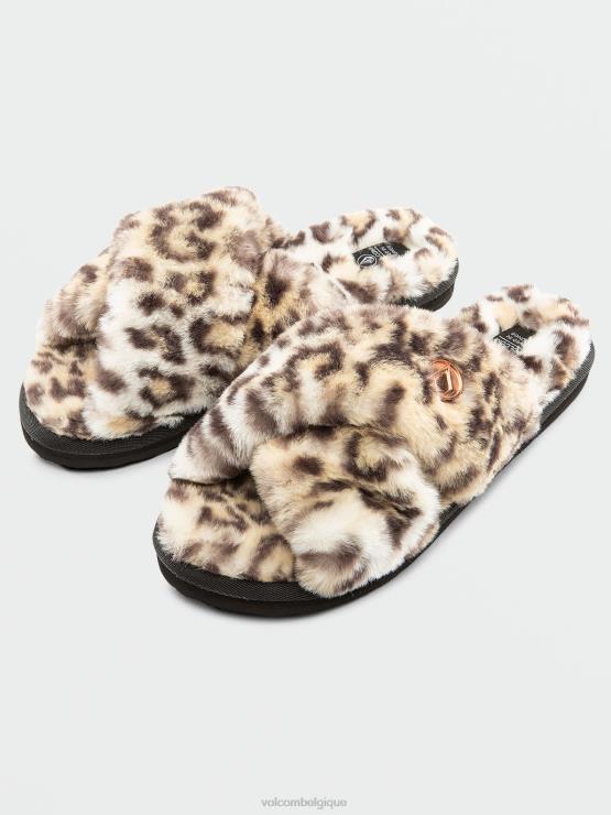 femmes Volcom guépard vécu dans la sandale de glissement de salon ZJ48F1002