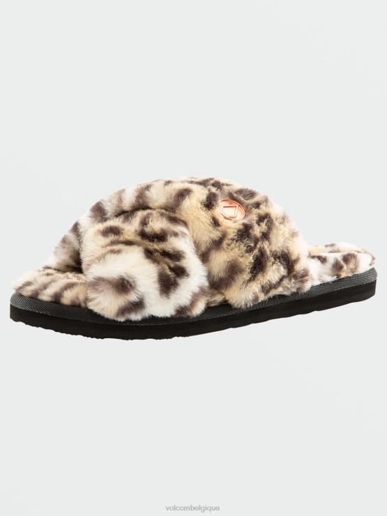 femmes Volcom guépard vécu dans la sandale de glissement de salon ZJ48F1002