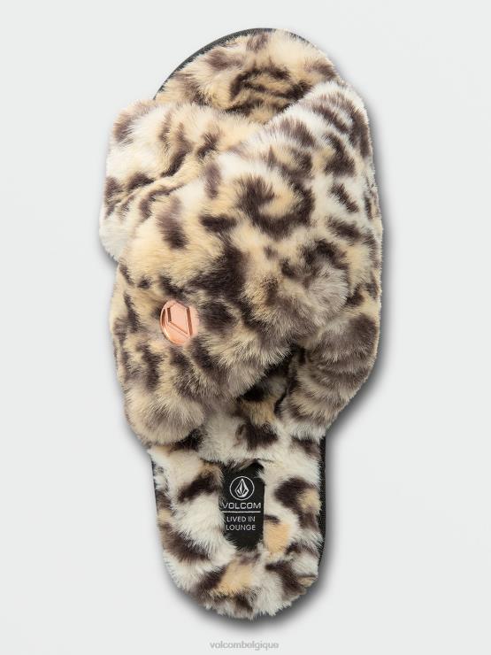 femmes Volcom guépard vécu dans la sandale de glissement de salon ZJ48F1002