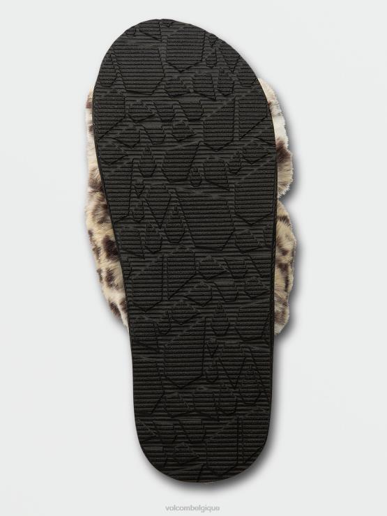 femmes Volcom guépard vécu dans la sandale de glissement de salon ZJ48F1002