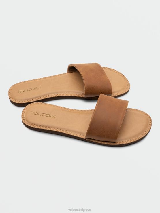 femmes Volcom bronzer sandales à glissière simples ZJ48F986