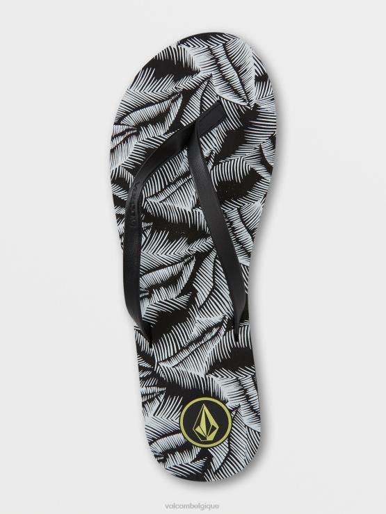 femmes Volcom noir blanc colorez-moi des sandales de printemps ZJ48F1025