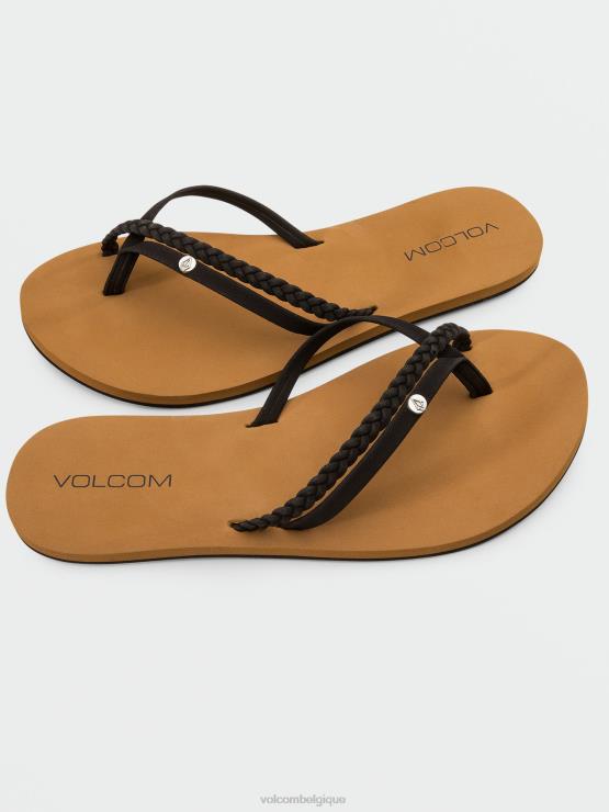 femmes Volcom noir sandale à sensations fortes ii ZJ48F1032