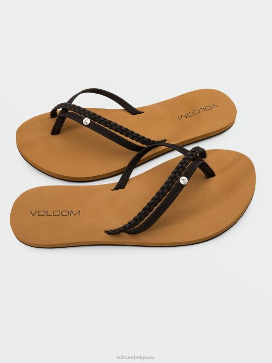 femmes Volcom noir sandales à sensations fortes ii ZJ48F1012