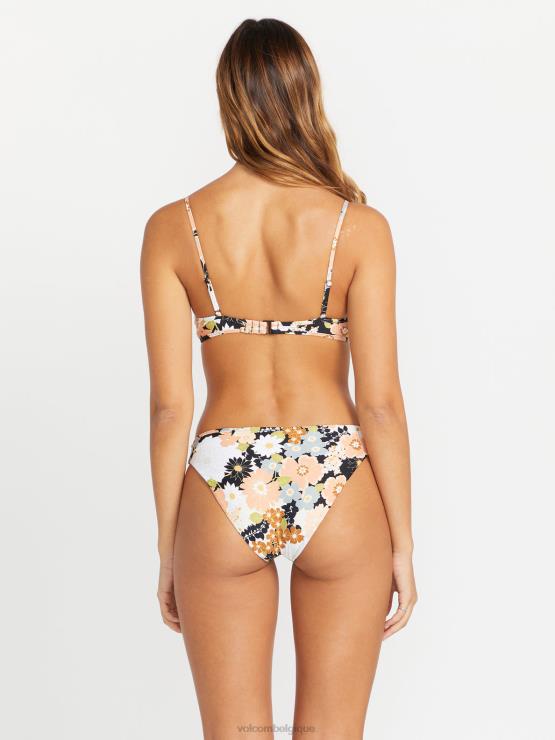 femmes Volcom multi haut de bikini à col en v gold dust ZJ48F1060