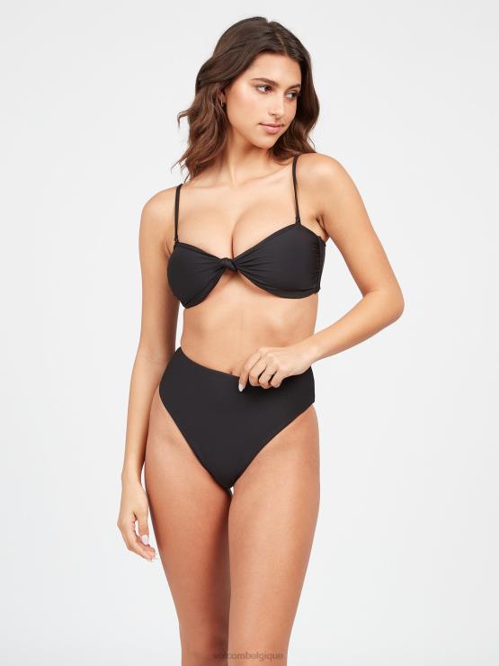 femmes Volcom noir haut de bikini tube simplement sans couture ZJ48F1085