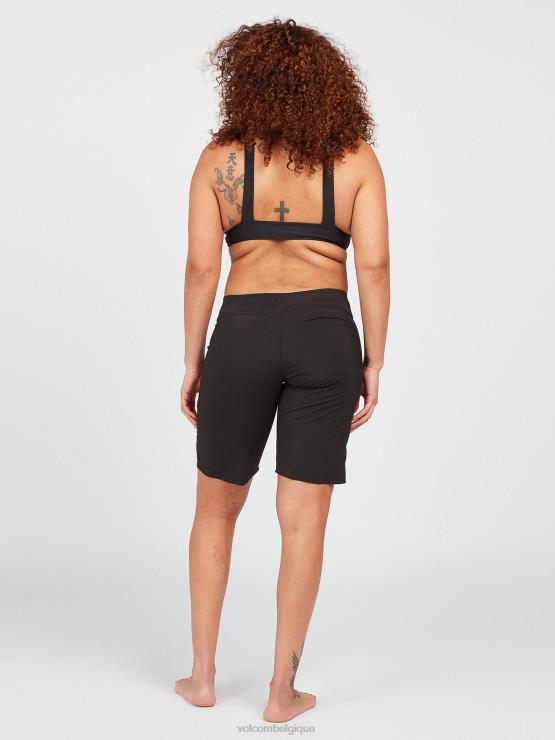 femmes Volcom noir boardshort 11\" simplement solide ^ noir ZJ48F1092