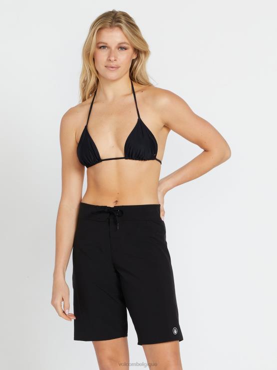 femmes Volcom noir boardshort 11" simplement solide ^ noir ZJ48F1097