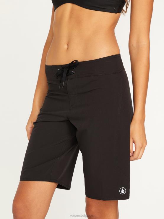 femmes Volcom noir boardshort 11\" simplement solide ^ noir ZJ48F1097