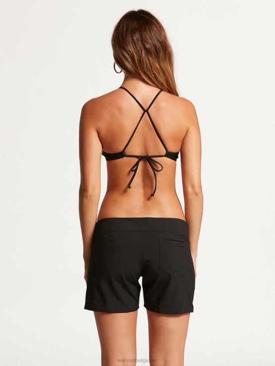 femmes Volcom noir boardshort 5\" tout simplement solide ^ noir ZJ48F1096