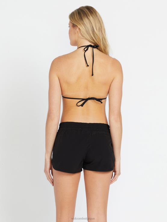 femmes Volcom noir boardshort simplement solide 2\" ^ noir ZJ48F1095