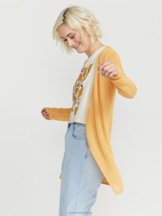 femmes Volcom poussière d\'or vas-y chandail enveloppant ZJ48F863