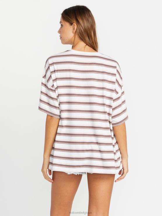 femmes Volcom étoile blanche chemise à manches courtes coco ho ZJ48F795