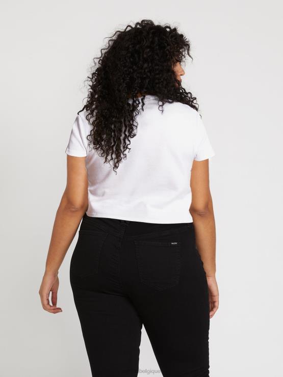 femmes Volcom blanc un de chaque t-shirt pour bébé taille plus ZJ48F822