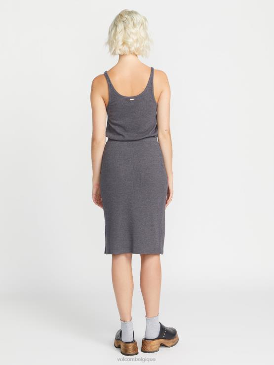 femmes Volcom noir jupe côtelée vécue dans le salon ZJ48F916