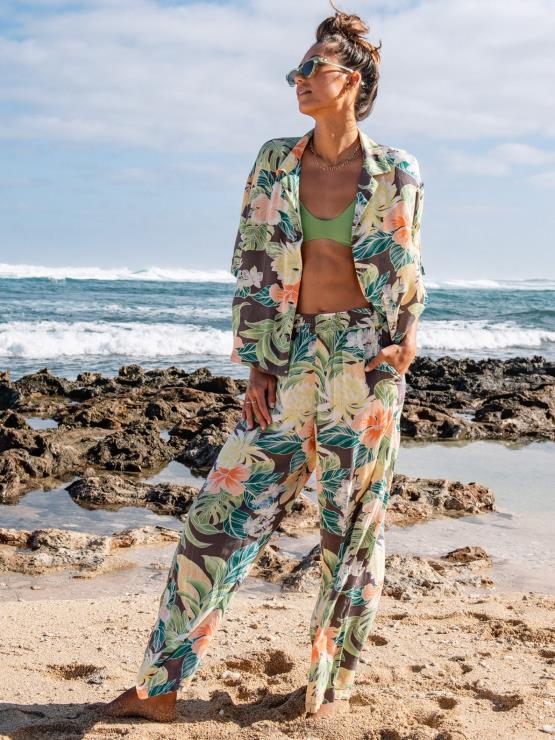 femmes Volcom gris ardoise pantalon taille élastique excapisme ZJ48F929