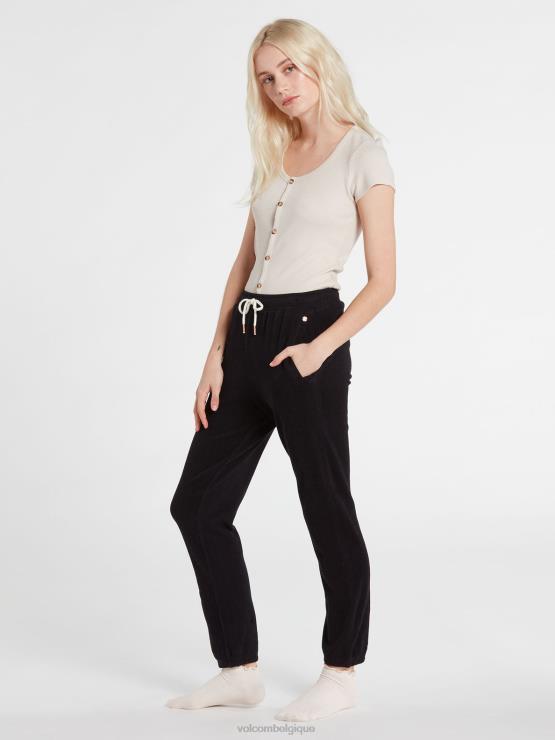 femmes Volcom noir pantalon polaire vécu dans le salon ZJ48F969