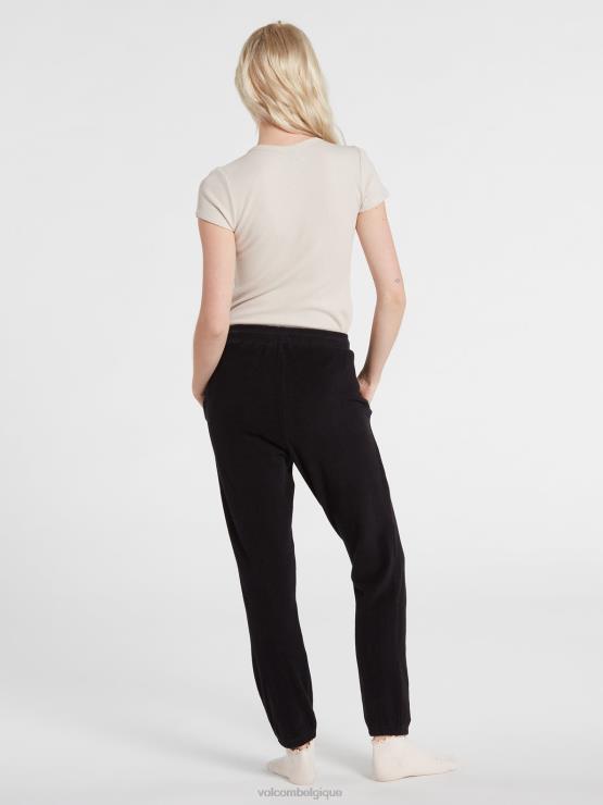 femmes Volcom noir vécu dans un pantalon en polaire lounge ZJ48F965