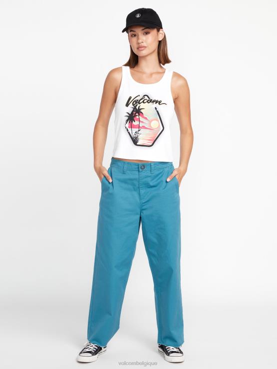 femmes Volcom port bleu pantalon de skate thisthatthem ZJ48F906