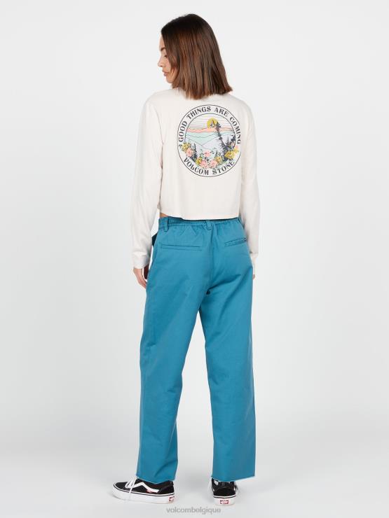 femmes Volcom port bleu pantalon de skate thisthatthem ZJ48F906