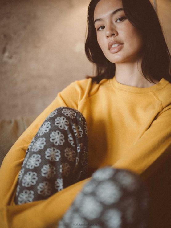 femmes Volcom dijon vécu dans le sweat-shirt d'équipage de salon ZJ48F844