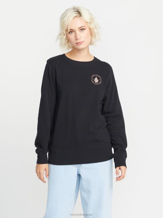femmes Volcom noir pull ras du cou vraiment affaire ZJ48F839