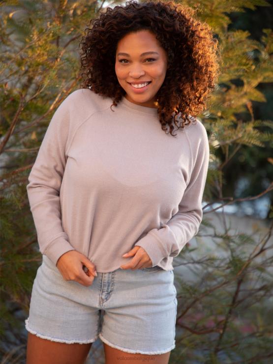 femmes Volcom orchidée d'hiver vécu dans le sweat-shirt d'équipage de salon ZJ48F831