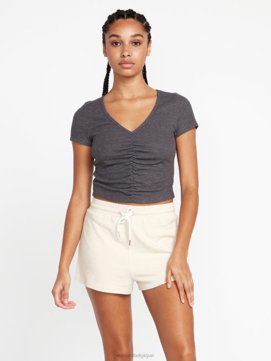 femmes Volcom crème vécu dans un short en polaire lounge ZJ48F945