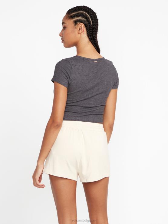 femmes Volcom crème vécu dans un short en polaire lounge ZJ48F945