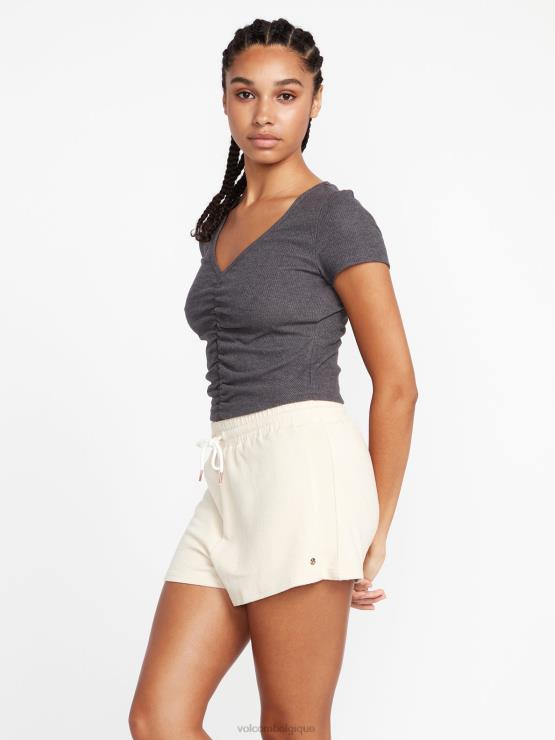 femmes Volcom crème vécu dans un short en polaire lounge ZJ48F945