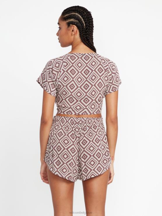 femmes Volcom gris ardoise short de rétrospectacle ZJ48F946