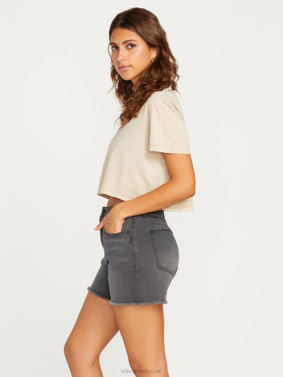 femmes Volcom millésime noir short hirsute stone step ZJ48F960