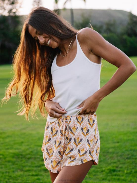 femmes Volcom noisette short de rétrospectacle ZJ48F939