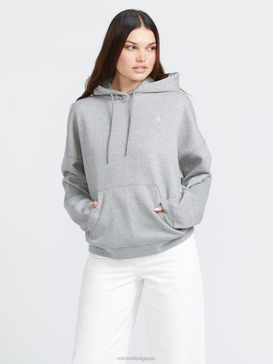 femmes Volcom gris chiné sweat à capuche stone heart ii ZJ48F830