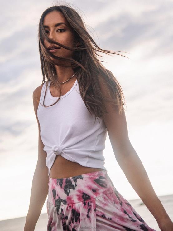 femmes Volcom blanc un de chaque réservoir de bébé ZJ48F829