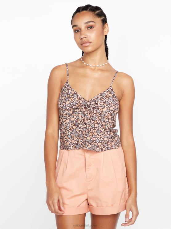 femmes Volcom gris ardoise débardeur cami naw beach ZJ48F805