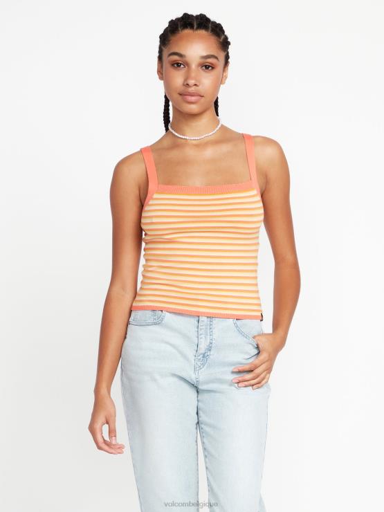 femmes Volcom multi la rayure est un débardeur ZJ48F811
