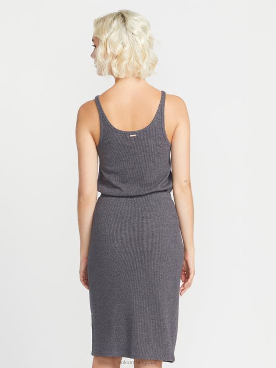 femmes Volcom noir a vécu dans le réservoir de côtes du salon ZJ48F769