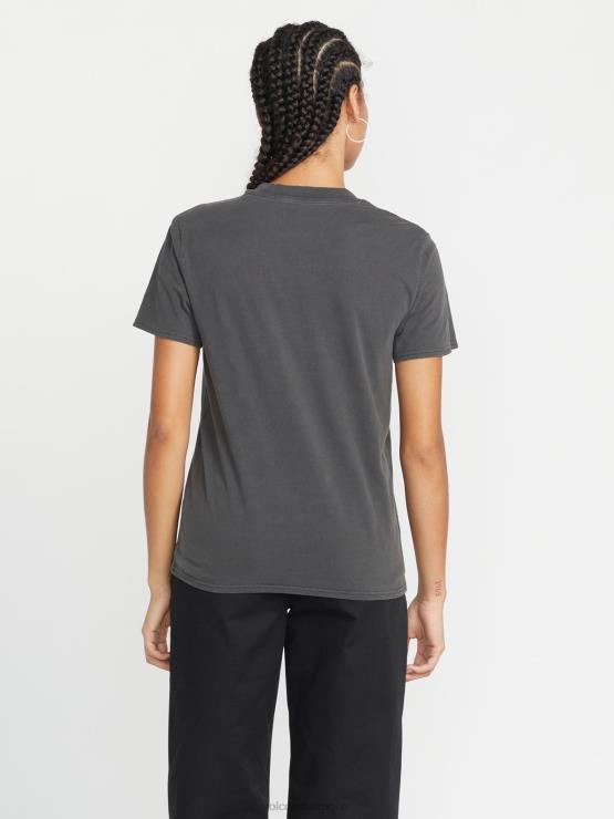 femmes Volcom noir enfermez-le t-shirt à manches courtes ZJ48F779