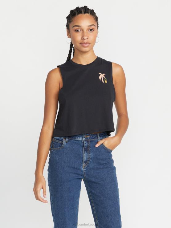 femmes Volcom noir réservoir de récolte de l'heure de pierre ZJ48F783