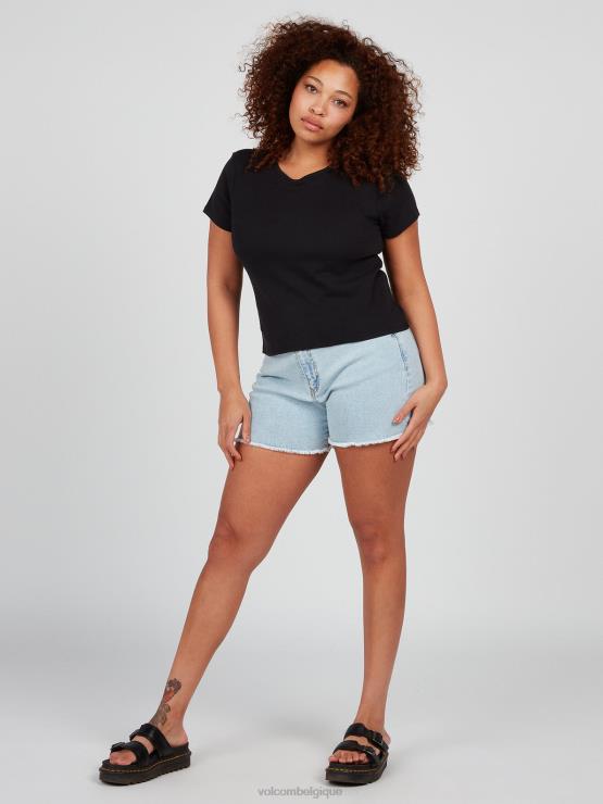 femmes Volcom noir un de chaque t-shirt à manches courtes pour bébé ZJ48F824