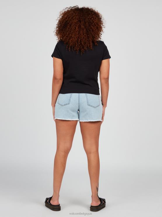 femmes Volcom noir un de chaque t-shirt à manches courtes pour bébé ZJ48F824