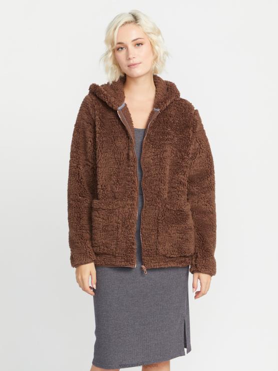 femmes Volcom chocolat vécu dans le salon phuz up veste ZJ48F902