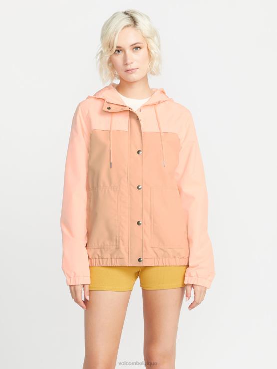 femmes Volcom corail veste en pierre ennemie ZJ48F903
