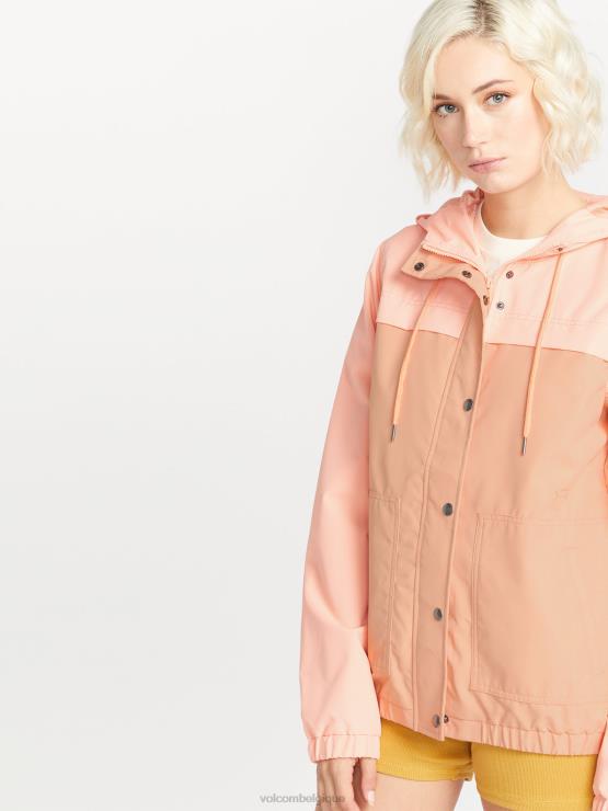 femmes Volcom corail veste en pierre ennemie ZJ48F903