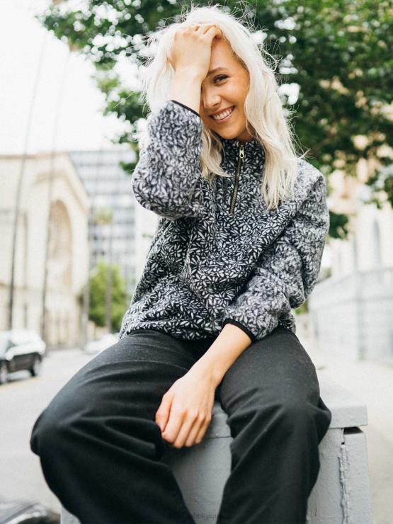 femmes Volcom noir blanc veste Earth Tripper ZJ48F898