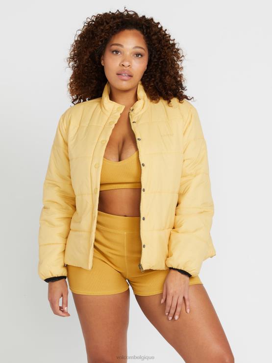 femmes Volcom poussière d\'or veste bouffante pas assez ZJ48F890