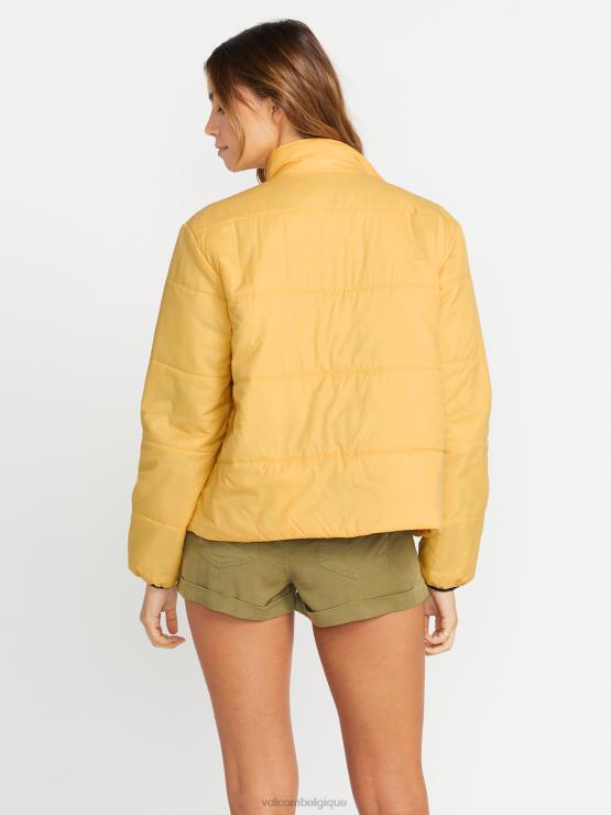 femmes Volcom poussière d\'or veste bouffante pas assez ZJ48F890