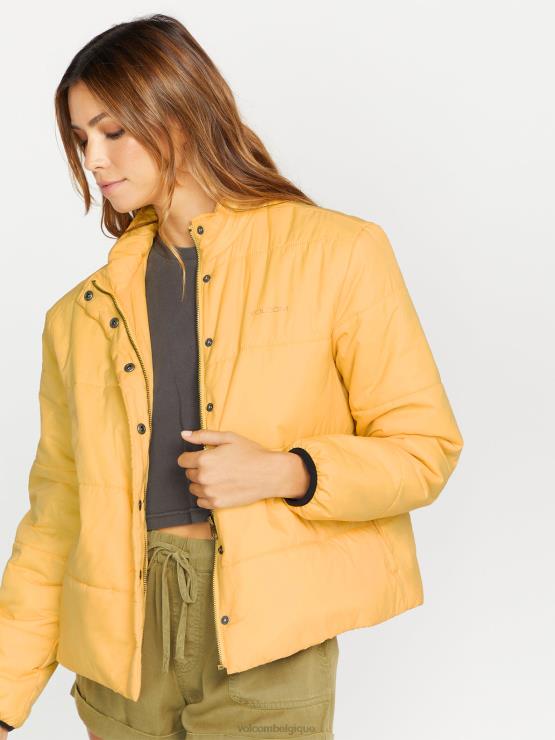 femmes Volcom poussière d\'or veste bouffante pas assez ZJ48F890