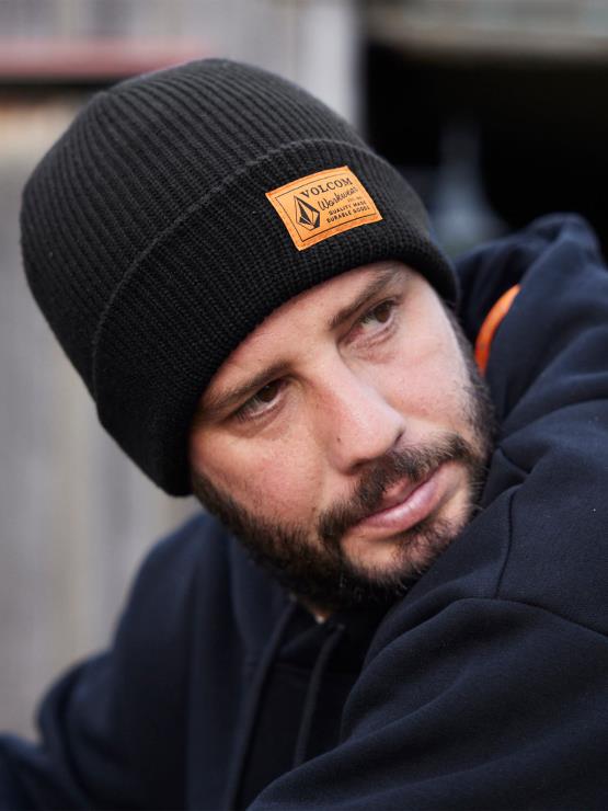 Hommes Volcom noir bonnet de travail ZJ48F394